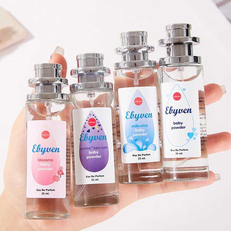 35ml Milk Rice Baby Powder Eau De Parfum Bloosm Bedtime Baby Bath Long Lasting High Quality Easy To Carry Israel Tower Perfume XJ250704