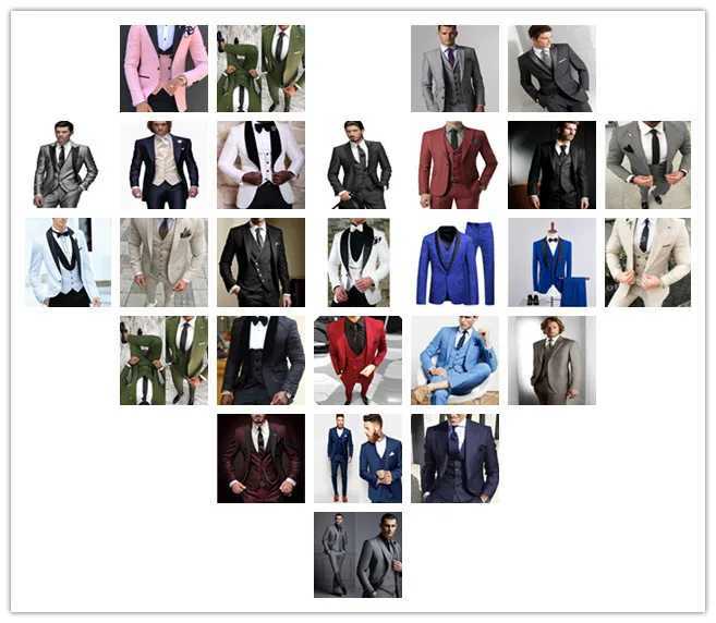 Men Suits Navy Blue and White Groom Tuxedos Shawl Lapel Groomsmen 3-Piece Set (Jacket + Pants + Vest) X250704