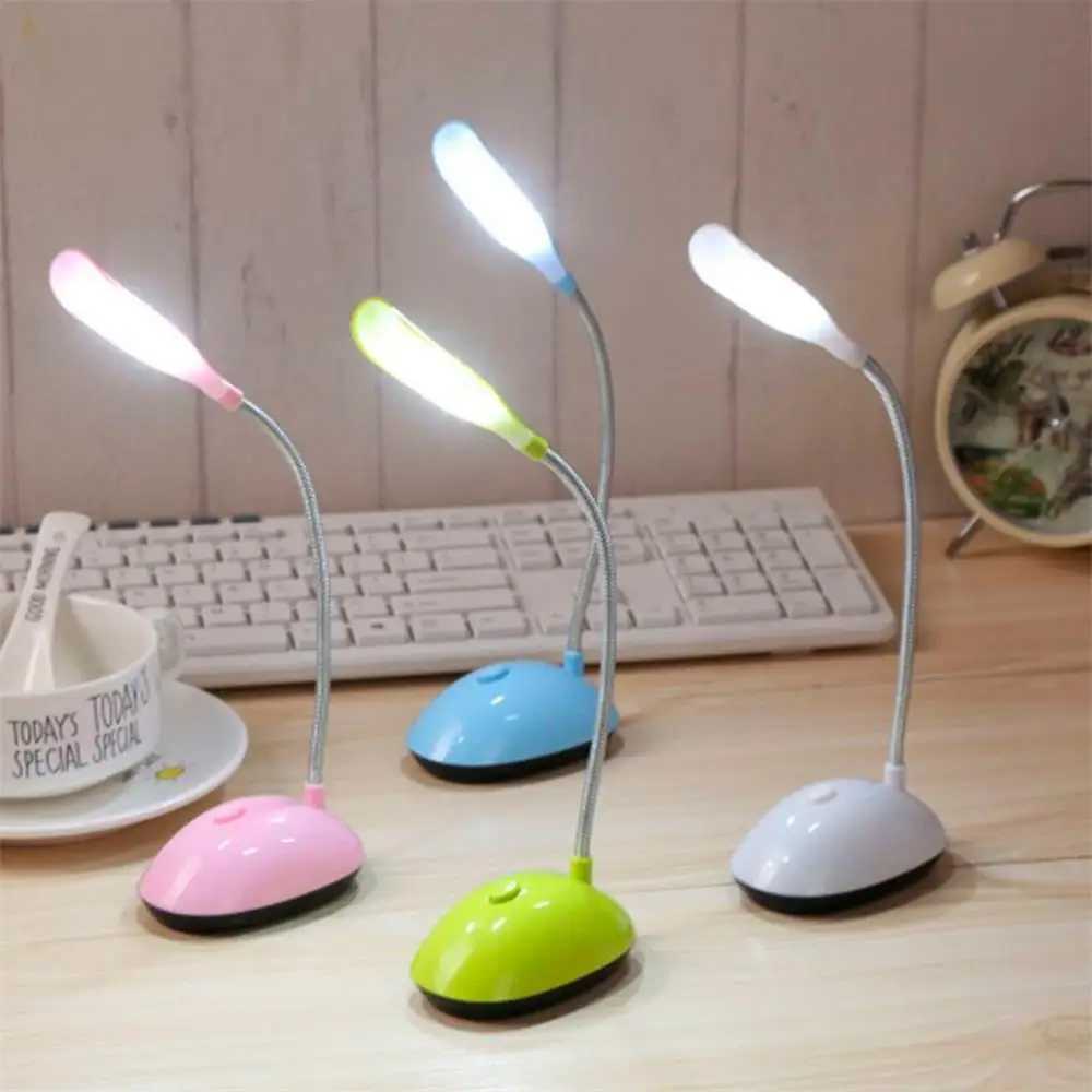 LED Mini Battery-Powered Table Lamp Eye Protection Portable Foldable Home Lighting Bedroom Bedside Study Reading Table Lamp XJ250703