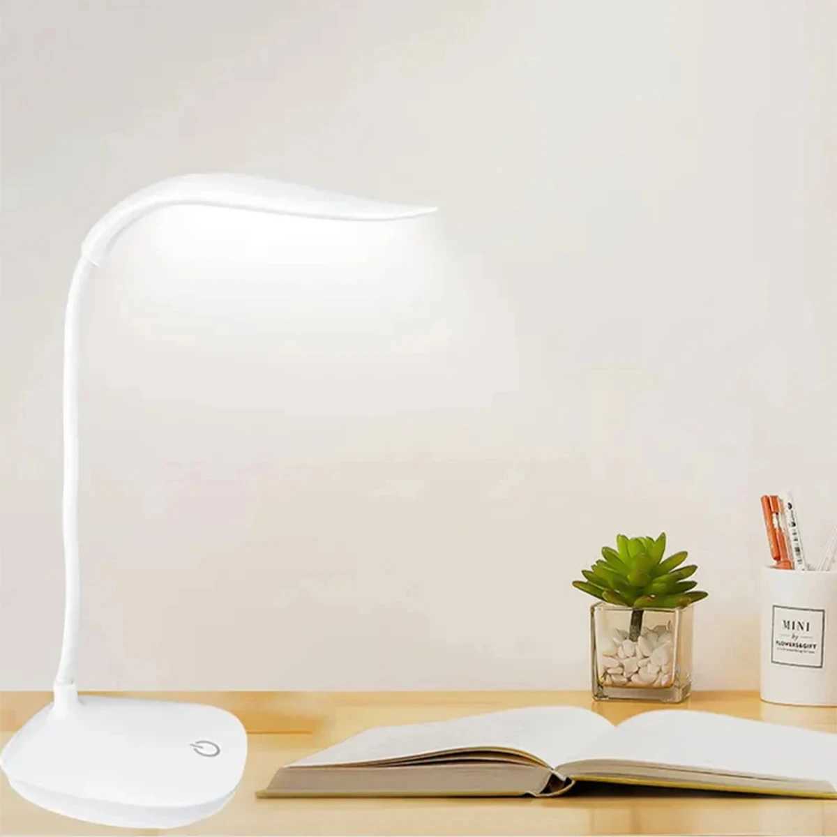 Dormitory Reading the USB Charging LED Lamp Office Table Lamp 3 Levels Brightness Adjustment Foldable Stand Lamp Touch Lamp XJ250703