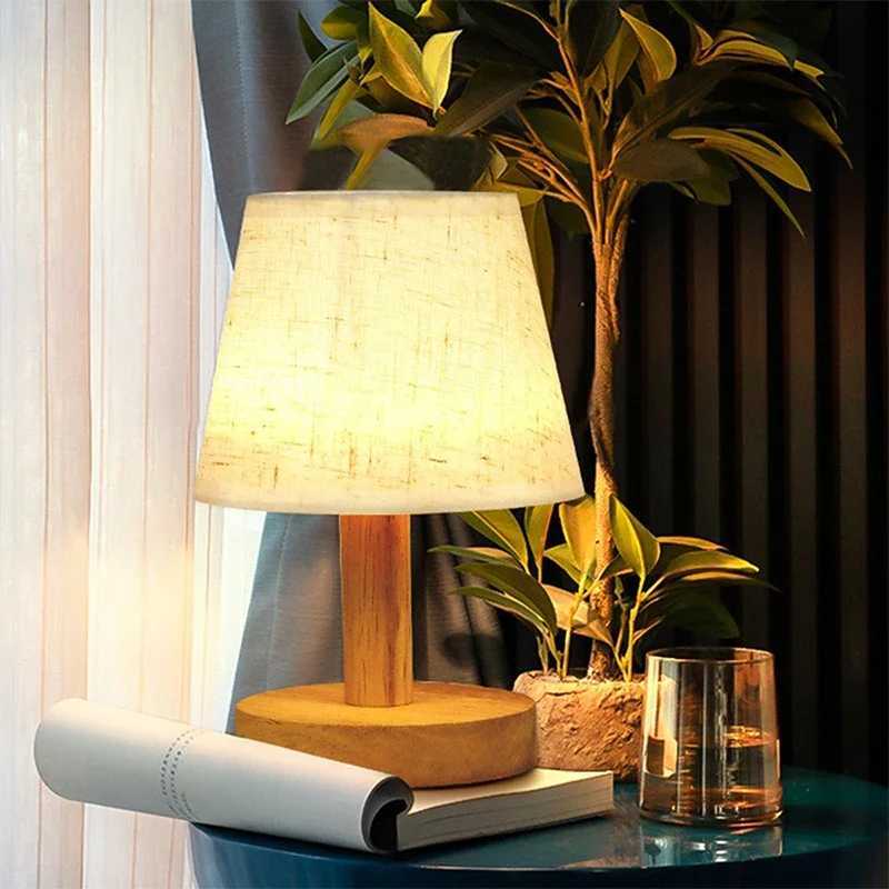 LED Table Lamp Interior Lighting Fixture For Living Bedroom Bedside Night Desktop Decoration Retro Japanese Style Desk Lights XJ250703