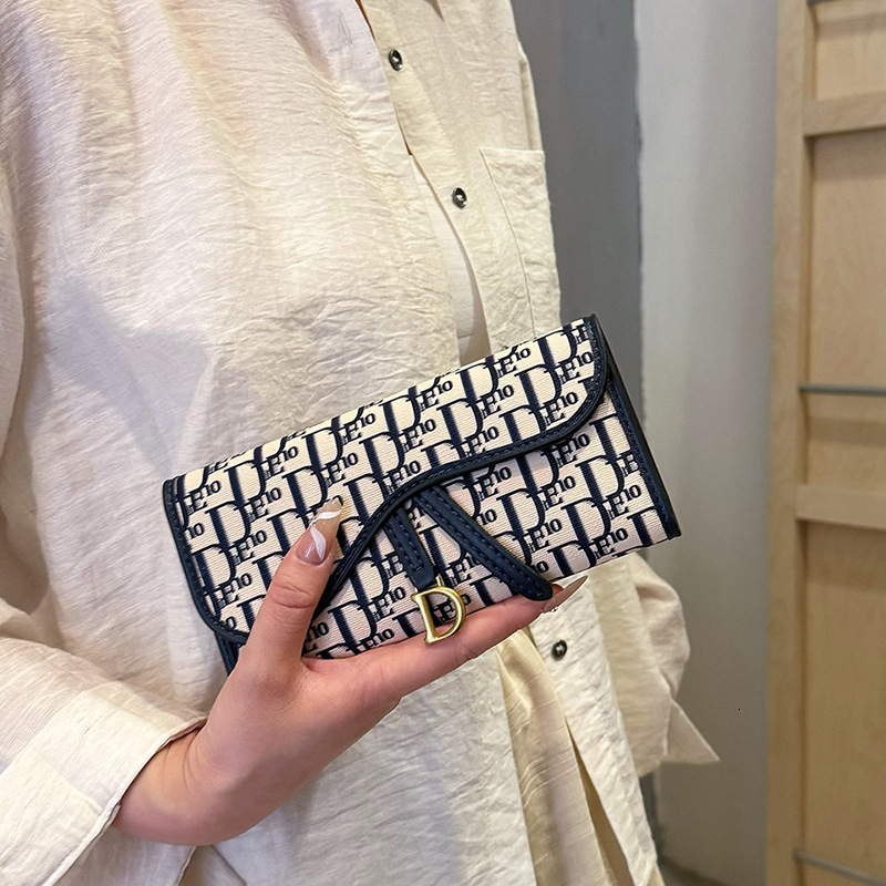 Free Shipping Designer Bag Exclusive Women's Long High-end Wallet Fashion Versatile Classic Internet Celebrity Short Wallet Multi-card Slot Card 