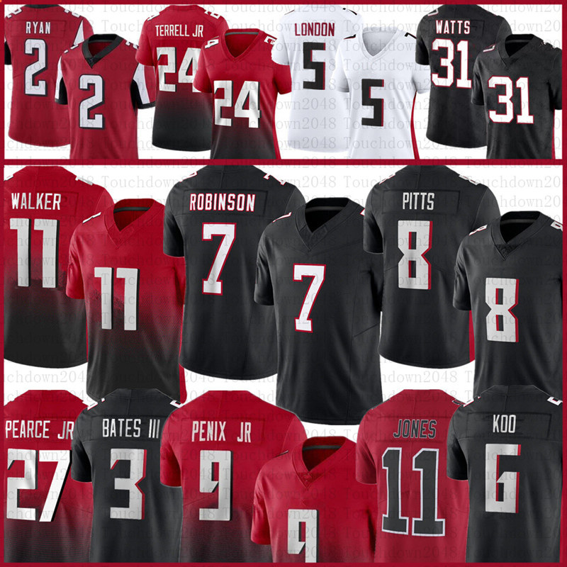 Michael Penix Jr Bijan Robinson Drake London Football Jersey Jalon Walker James Pearce Jr Kyle Pitts Tyler Allgeier Younghoe Koo Jessie Bates III Darnell Mooney