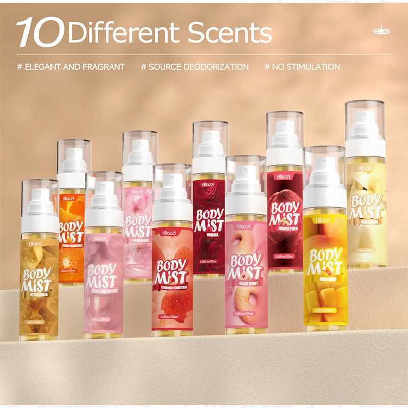 100ml Super Vanilla Body Mist Body Spray Different Scents Elegant Womens Perfume Long-lasting Fresh Floral Fruity Fragrant NewXJ250704