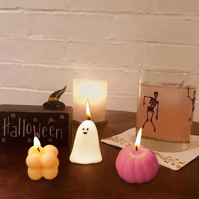 Halloween Aromatherapy Candles Halloween Party Decoration Candle Cartoon Shape Scented Candles Women Aromatherapy Kitchen Table W250704