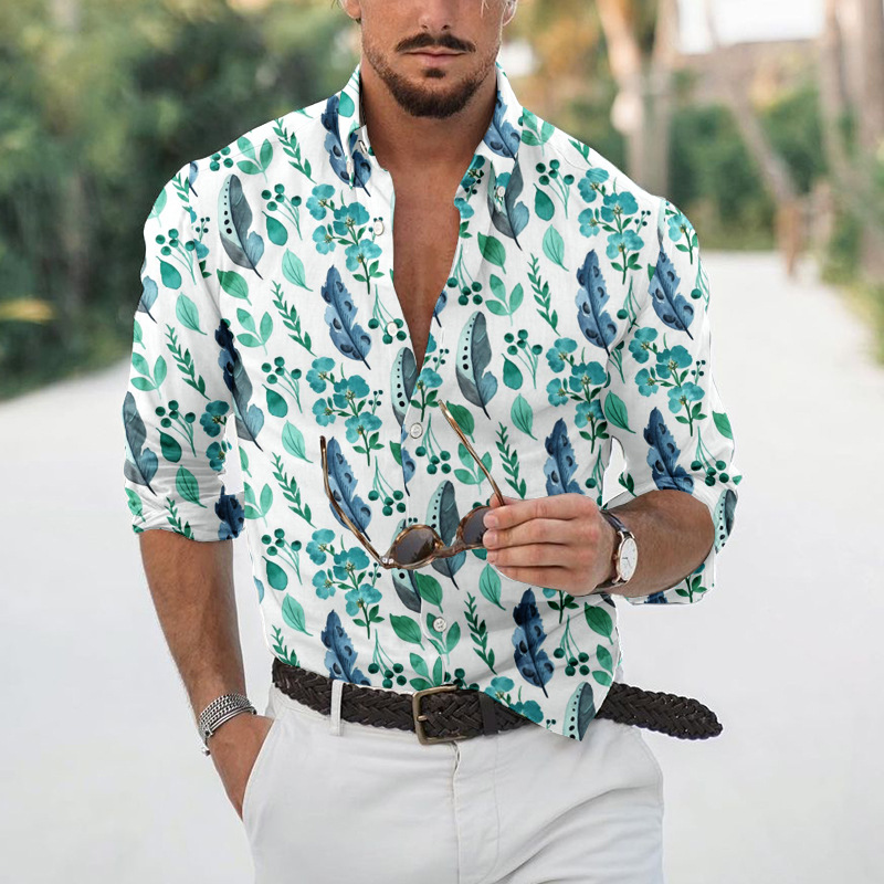 Casual Shirts Luxury slim fit Designer party shirt Long sleeve Fashion Business clothing formal mens dress blouse good quality shirts for men 3xl plus