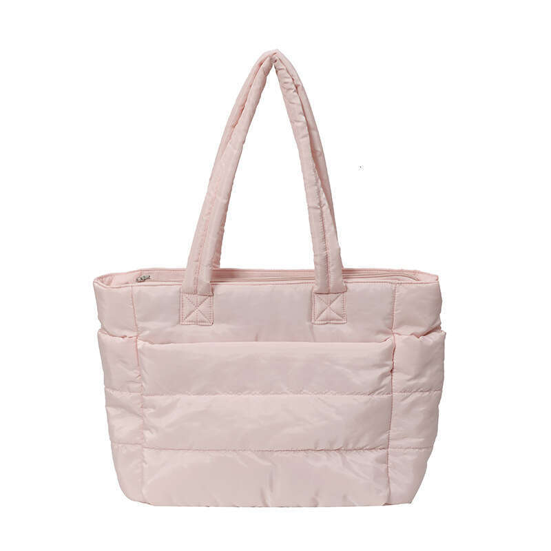 womens cotton padded tote lightweight laptop commuter large capacity travel handbag shoulder bag customizable