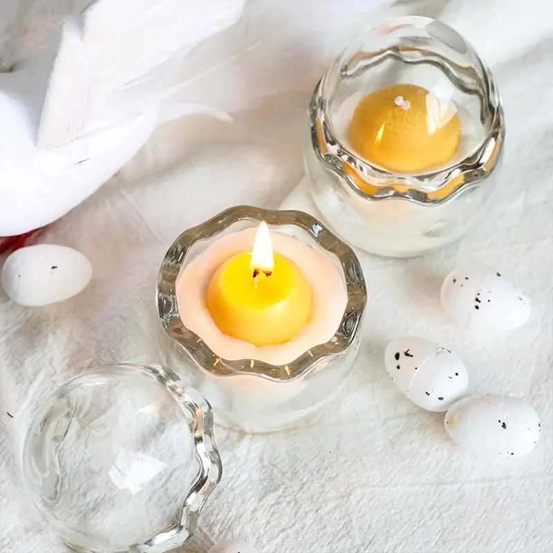 Ins Style Handmade Eggshell Candle Aromatherapy Broken Egg Art Niche Design Candle Home Decoration Birthday Gift for Classmates W250704