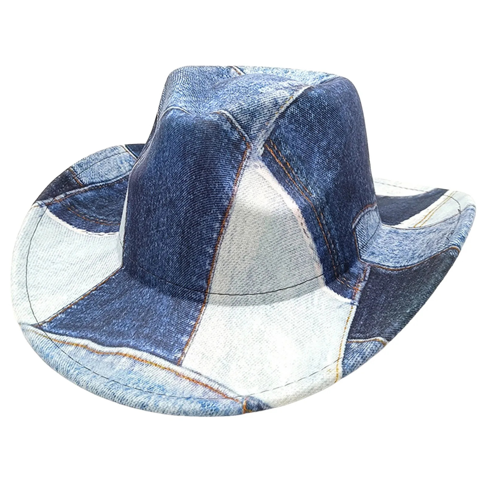 Western Hat Glitter Cowboy Hat For Women Men Party Hat Carnival Fancy Dress Retro Glitter Hat Soft Fabric Toddler Hard Hat 250701