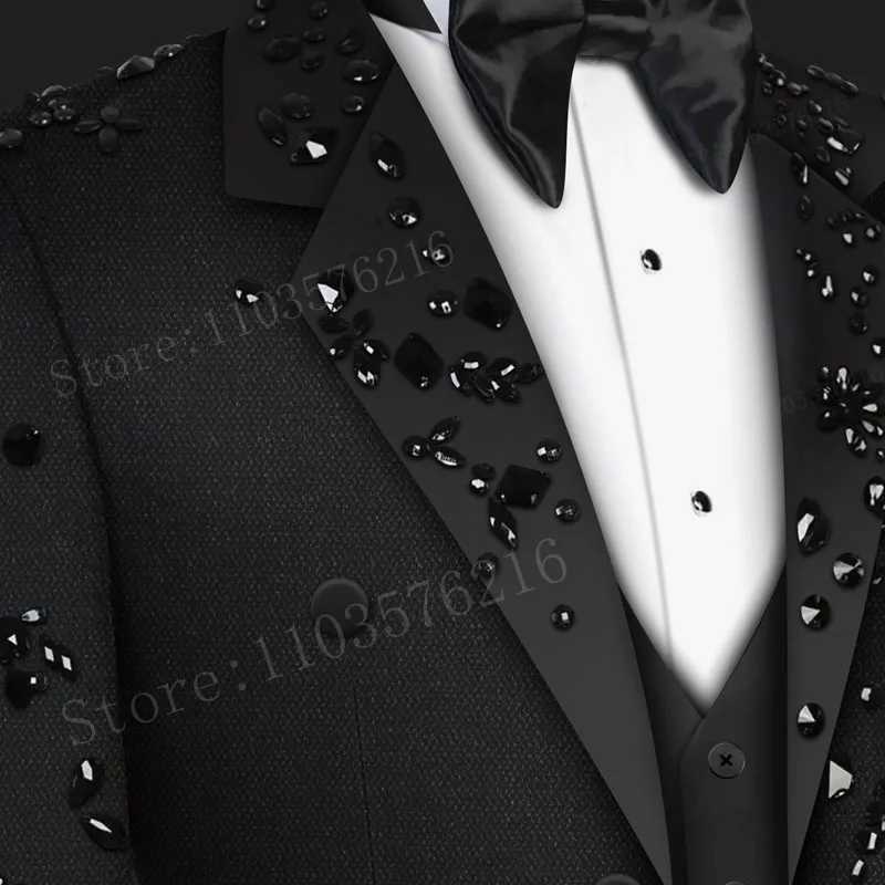 2 Pieces Luxury Single Breasted Mens Suits Classic Fit 2 Button Tuxedo Blazer for Wedding Groom Business Dinner Prom X250704