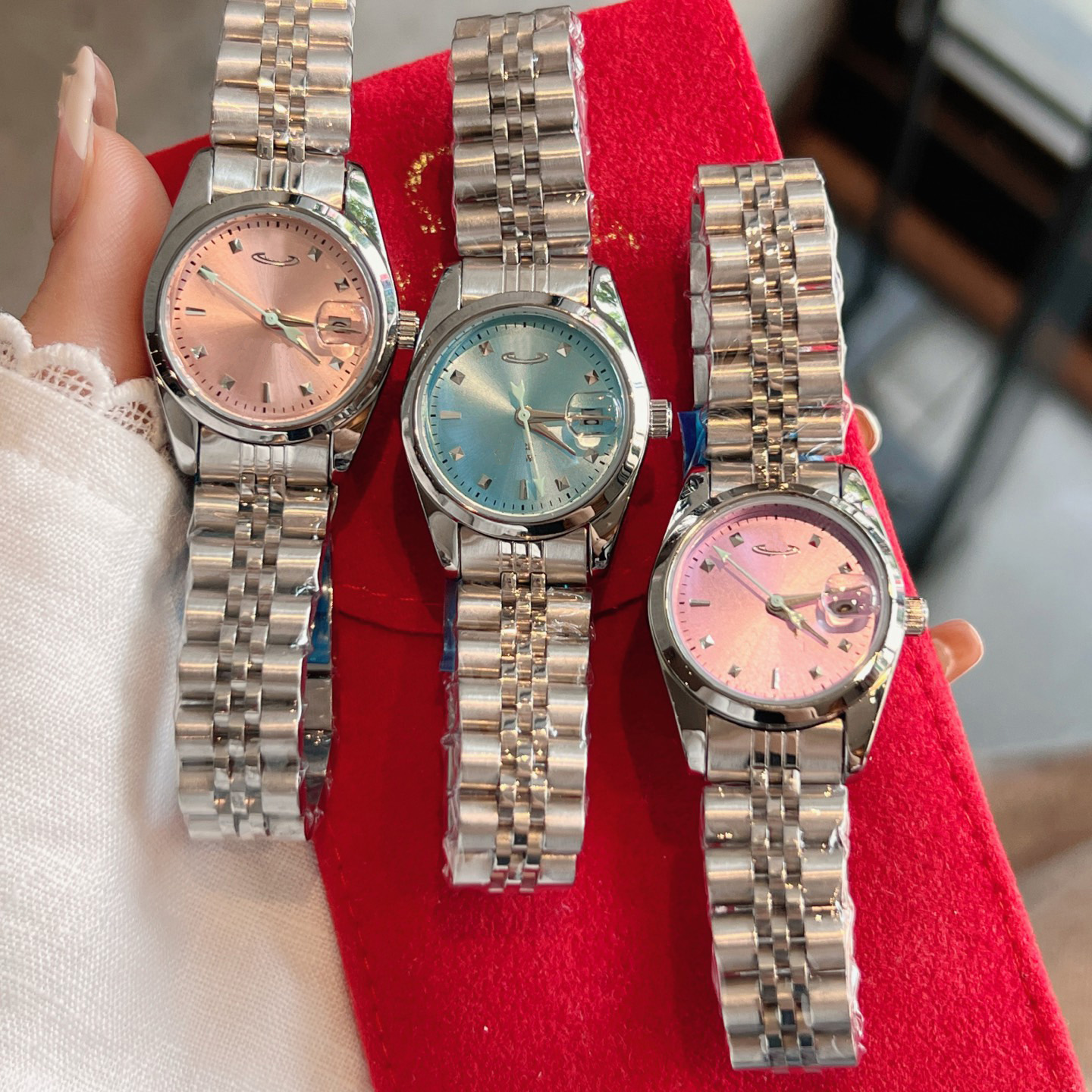 watch designer fashion watches high quality Dress Watch imported stainless steel watch for women girls gift Christmas with box