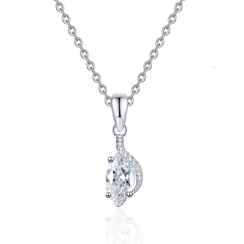 S925 Pure S925ier for Women High-end Angel Eye Pendant 1 caratS925 D Color MoiS925S925anite Necklace e3a