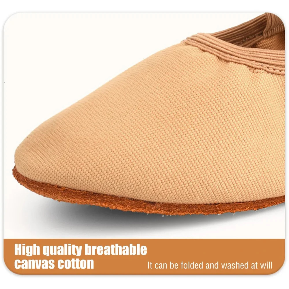 Adult Jazz Ballroom Canvas Dance Shoes Women Teacher Soft Sole Latin Modern Dance National Shoes Standard Practice 250628