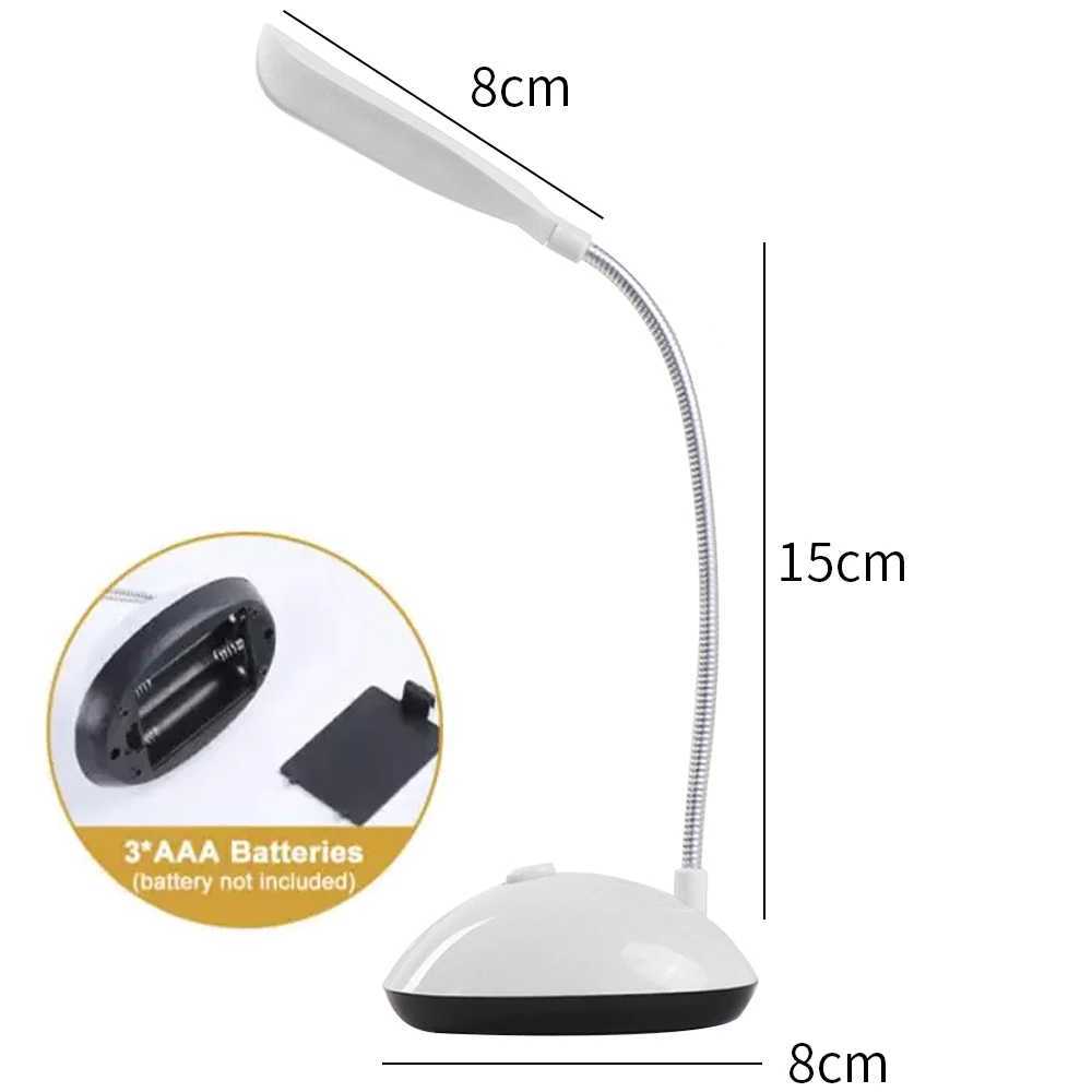 LED Mini Battery-Powered Table Lamp Eye Protection Portable Foldable Home Lighting Bedroom Bedside Study Reading Table Lamp XJ250703