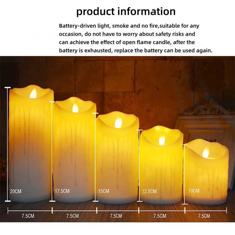 Flameless Flicker Tea Candle Battery Powered Electronic Candle LED Halloween Home Decoration W250704