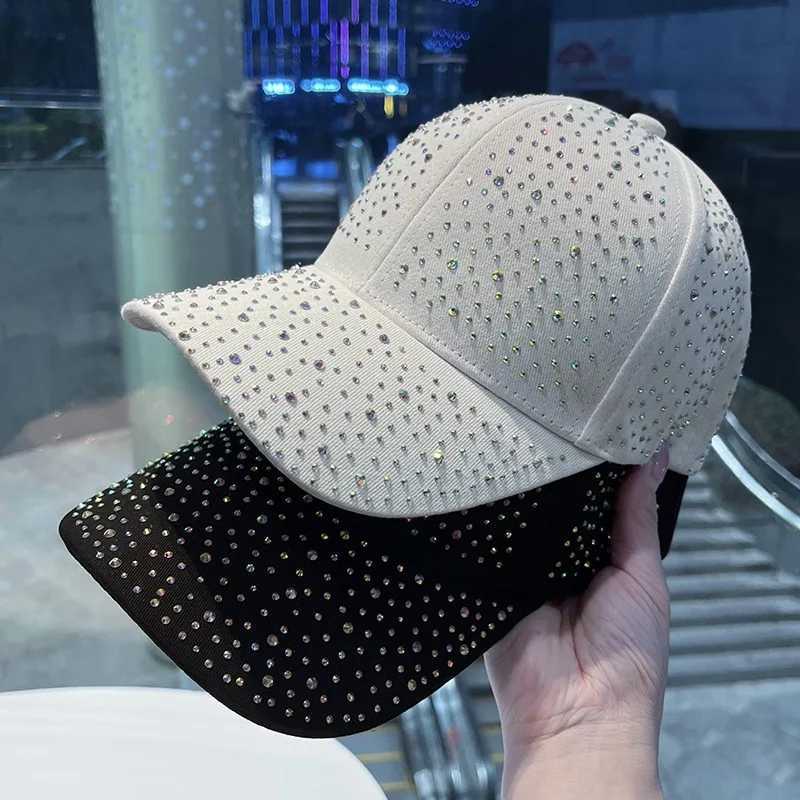 Fl Body Rhinestone Baseball Cap Men Wen Cotton Diamonds Snapback Hip Hop Cap Outdoor Visor Sun Hats Casquette X250704