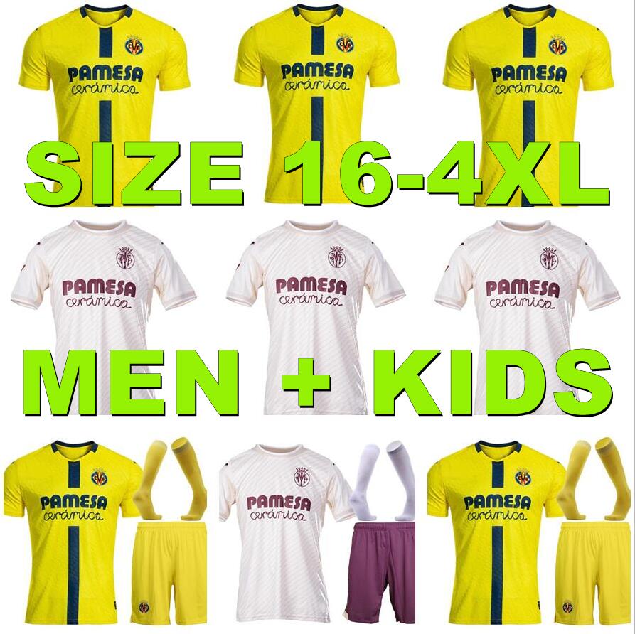 2025 2026 Villarreal CF Soccer Jerseys 25 26 CAPOUE GERARD GUEDES FOYTH PAREJO shirt SORLOTH BAILLY JORGENSEN men kids Kits socks set Football Uniform