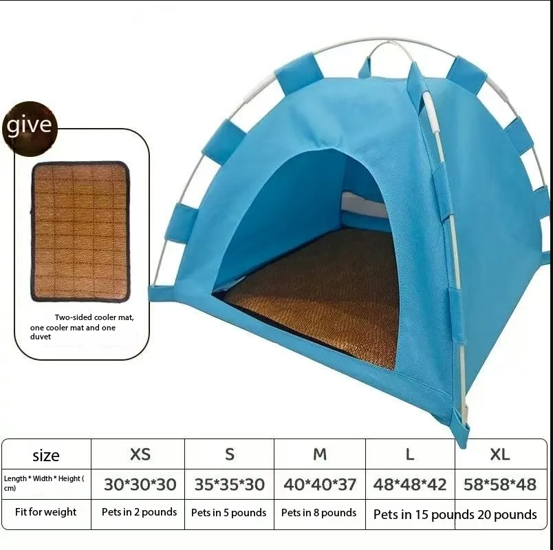 Cat sleeping tent - closed type for summer cooling ventilation. Dog bed. Durable and easy to clean. Cat-related products. Free shipping