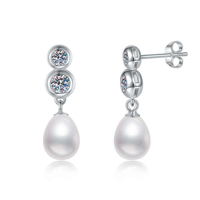 S925 S925terling S925ier FreS925hwater Pearl French S925tyle VerS925atile MoiS925S925anite EarringS925 Women 528
