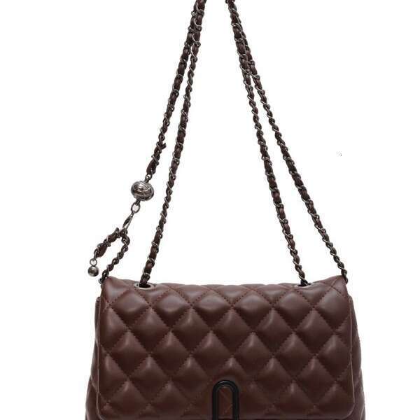igh-Quality Texture for Women, Autumn/Winter 2025 New Trendy Fashion Quilted Chain Bag, Niche Women's Shoulder and Crossbody Bag