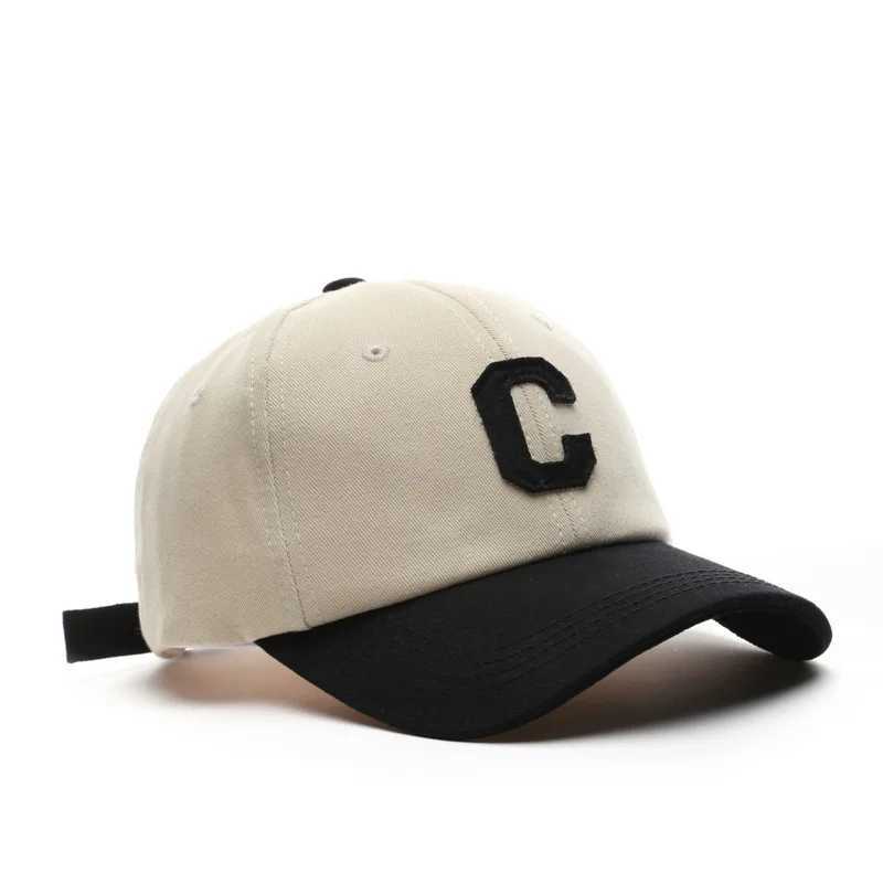 Baseball Cap for Wen Men Hat Fashion Letter C Patch Hat Summer Sun Visors Caps Color Block Design for Casual Wear X250704