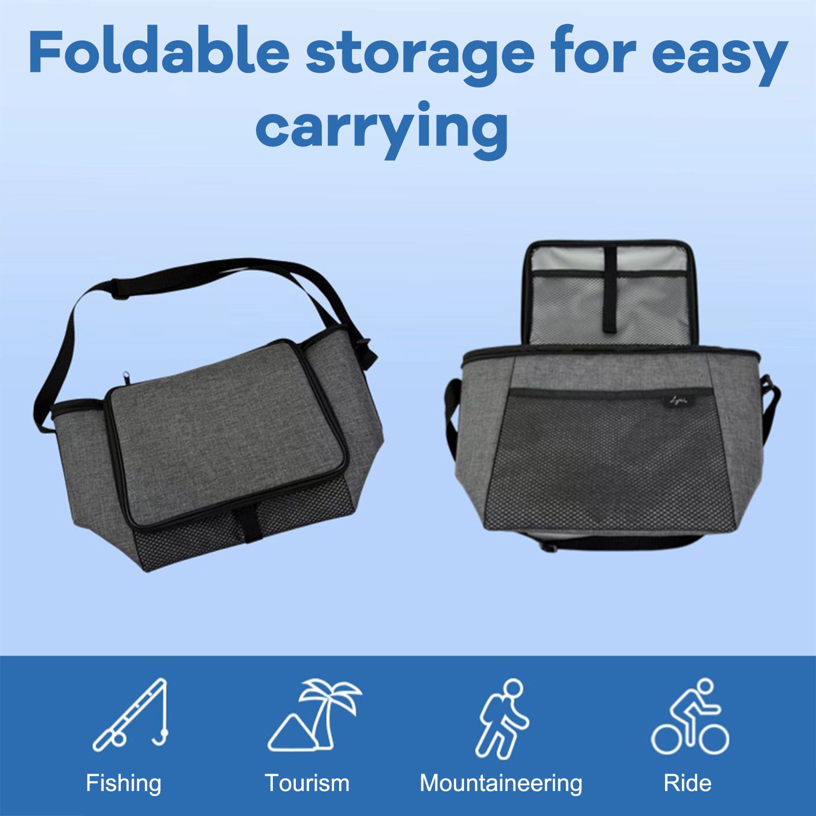 Versatile Single-Shoulder/Crossbody Outdoor Insulator: Keep Your Foods Freshly Chilled or Warm During Any Activity