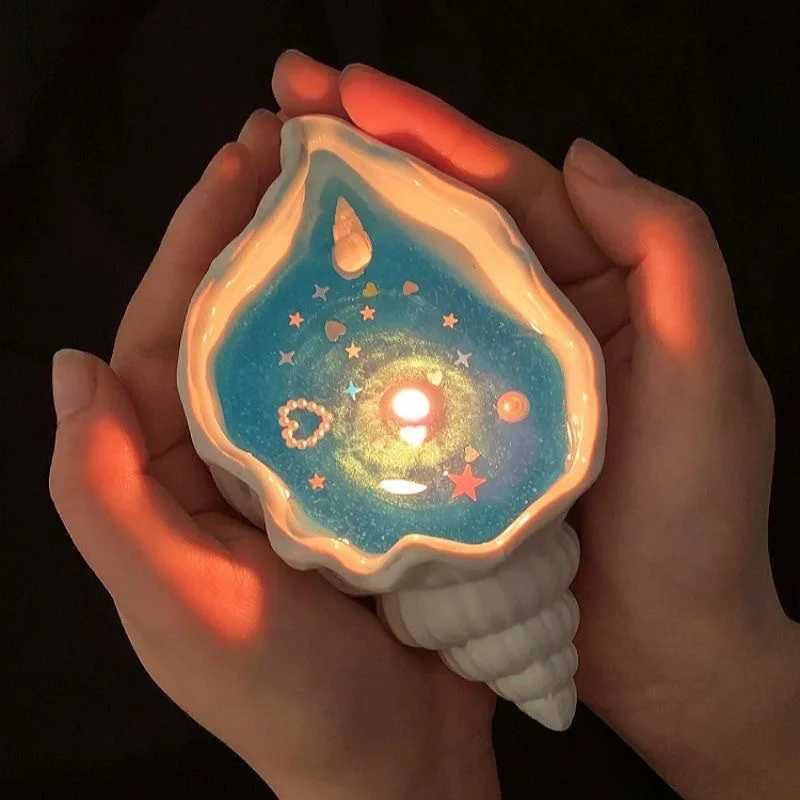 Creative Starfish Shell Scented Candle Sea Shell Aromatherapy Candle Sea Shell Candle Handmade Sea Shell Whirlpool Candles W250704