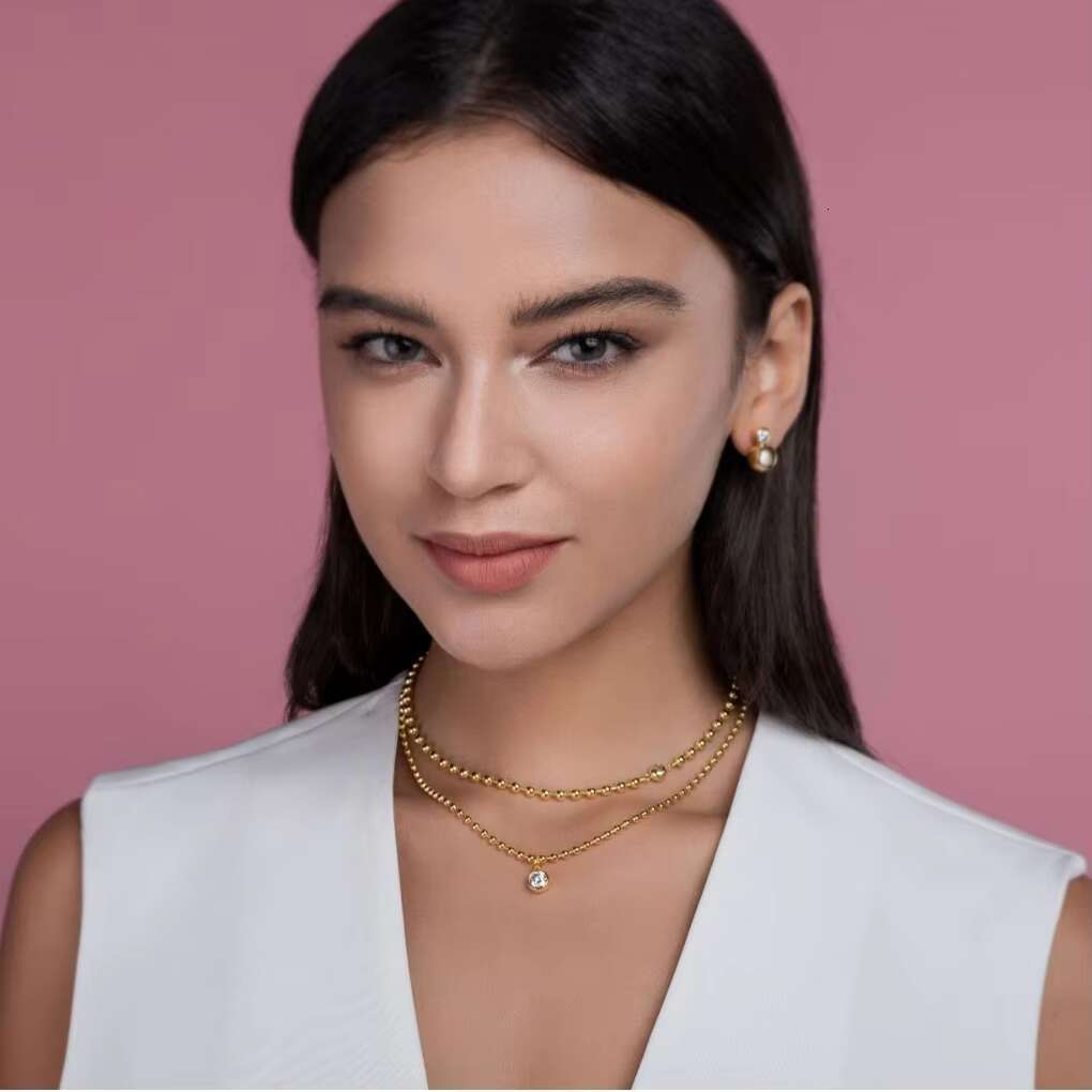 De Moissanite Chain Gold Plated 925 Sterling Silver D Color Moissanite Pendant Chain Gold Plated Overlay VVS Moissanite Necklace