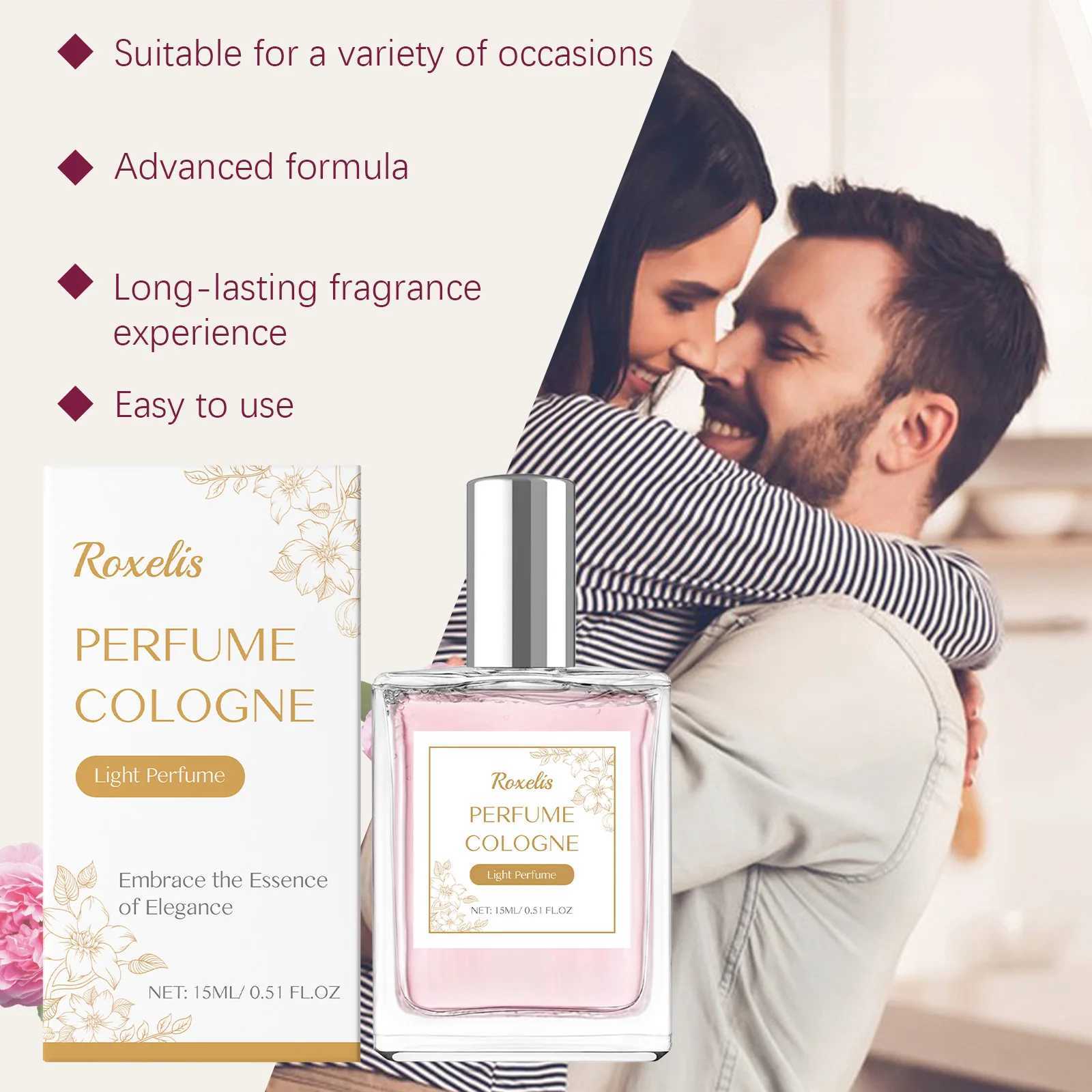 15ml Roxelis Cologne Charming Perfume Pheromone Long Lasting Fragrance Flirting Dating Elegant Lady Refreshing Body Perfume XJ250704