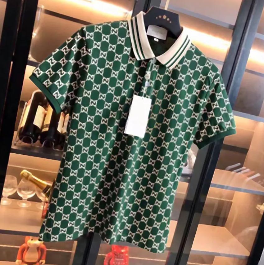 Mens Polo Shirt Fashion Men's T-shirt Luxury polos t shirt Collar Breathable Top Summer Business Shirt Asian size M--XXXL