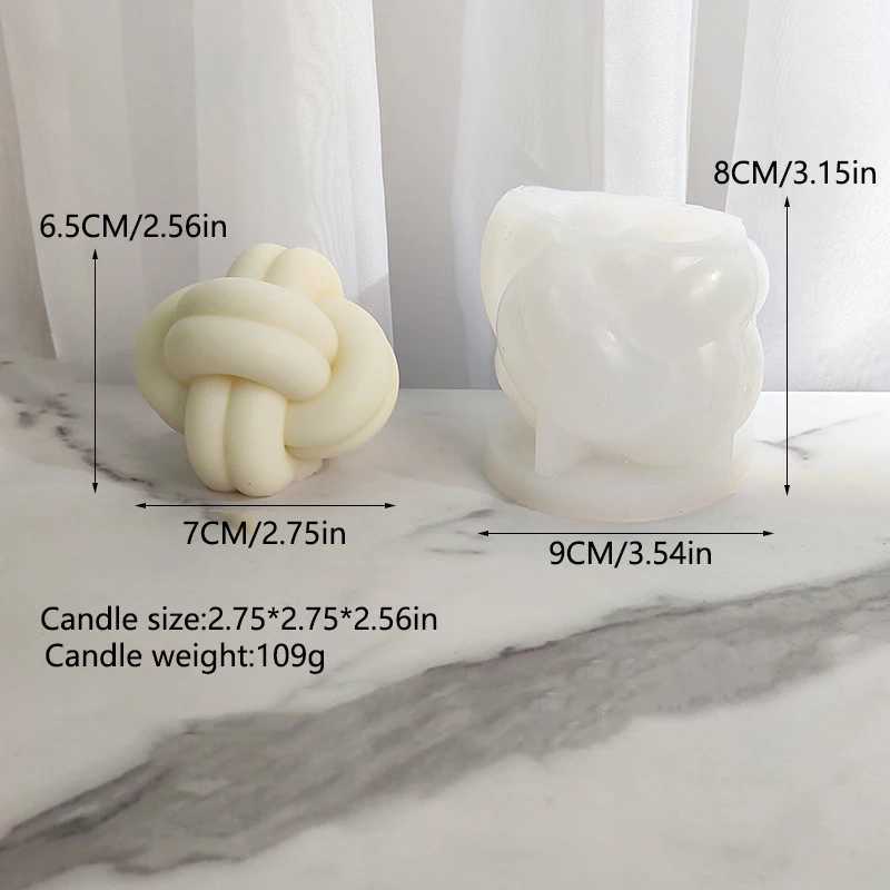 3D Cute Knot Silicone Candle Mold Making Wool Ball Candle Mold Soap Gypsum Resin Products Home Luxury Decoration Handmade Gifts W250704