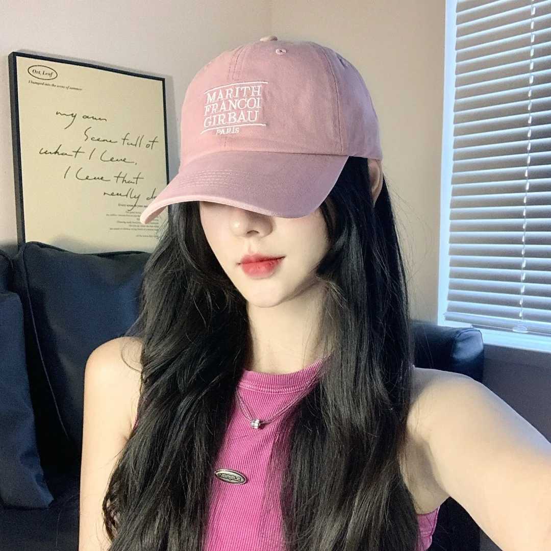 Summer Sunshade Trendy Brand Embroidered Letter Baseball Cap Wens Ins Style Versatile Soft Top Cap Unisex Face Hat X250704