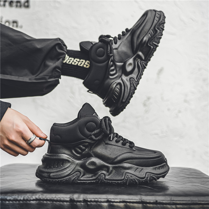 Free shipping casual shoes men trendy sports shoes thick soled anti slip and wear-resistant shoes fashion