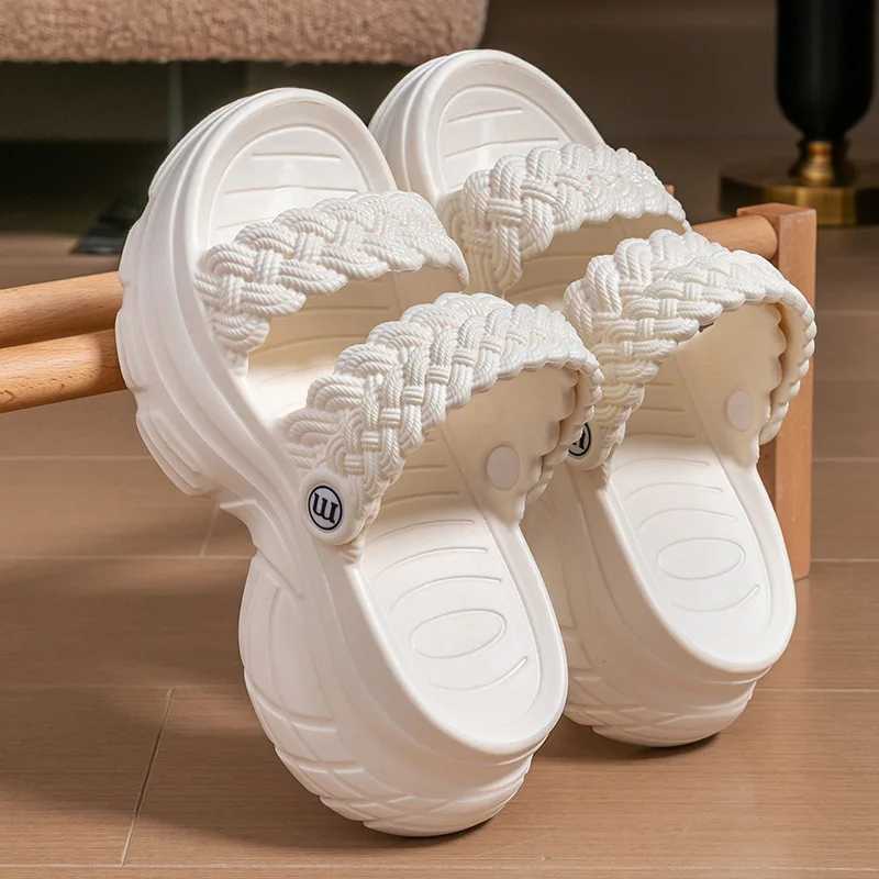 Comwarm Fashion Womens Slippers Platform Outdoor Female Slides Slip On Concise Slides EVA Soft Sole Comfortable Womens Sandals W250704