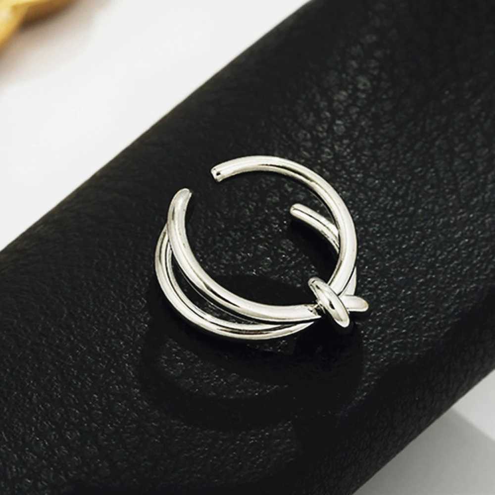 Creative Korean Girls Cool Women Trendy Finger Ring Party Accessories Knot Adjustable Open Ring Y250704