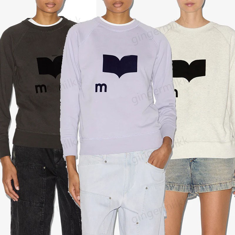 Women's Hoodies Designer Printed Hoodies 100%Cotton Alphabet Sweatshirts High Street Sports Sweatshirts Semi High Neck Loose Loop Hoodies