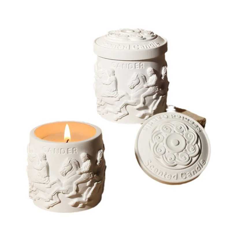 Scented Candle Luxury The Parthenon Sculpture Cup Jar Aromatherapy Candle Niche High-End Fragrances Gifts For Female Friends W250704