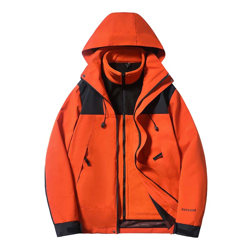 Stormtrooper jacket for men and women, autumn and winter youth, hiking with thick fleece, three in one hood, dynamic jacket, trendy