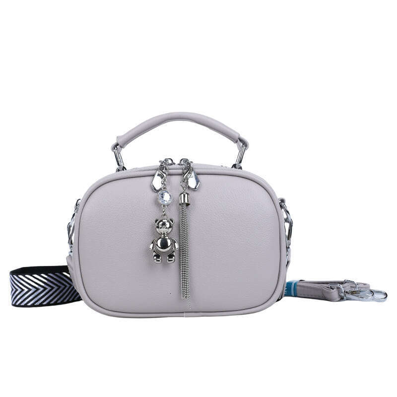 2025 New High-End Versatile Crossbody for Women Soft Leather Handbag Small Square Simple Niche Style Shoulder Bag