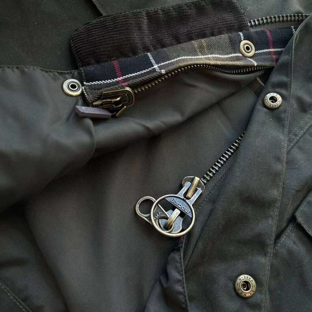 Barbour American Retro Wax Slim Fit Mid-Length Lapel Trench Coat 250701