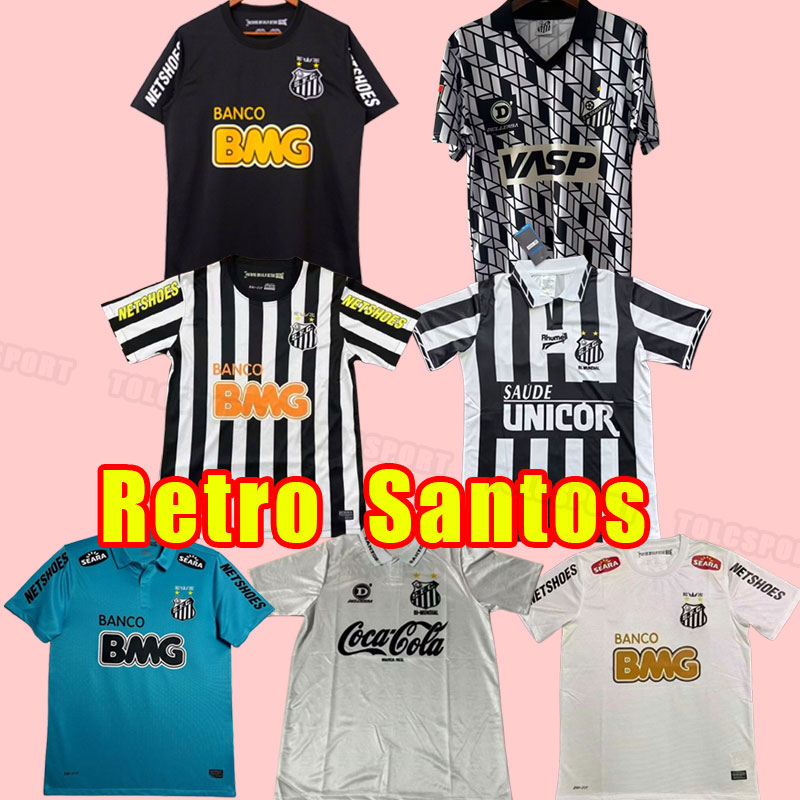 Santos FC Retro Soccer Jerseys PATO SANCHEZ SOTELDO ELANO ANDRE F. ANDERSON BORGES Home Away Black Football Shirts 11 12 13 98 99 1956 1958 1970 1992 1993 1996 1997 99 00