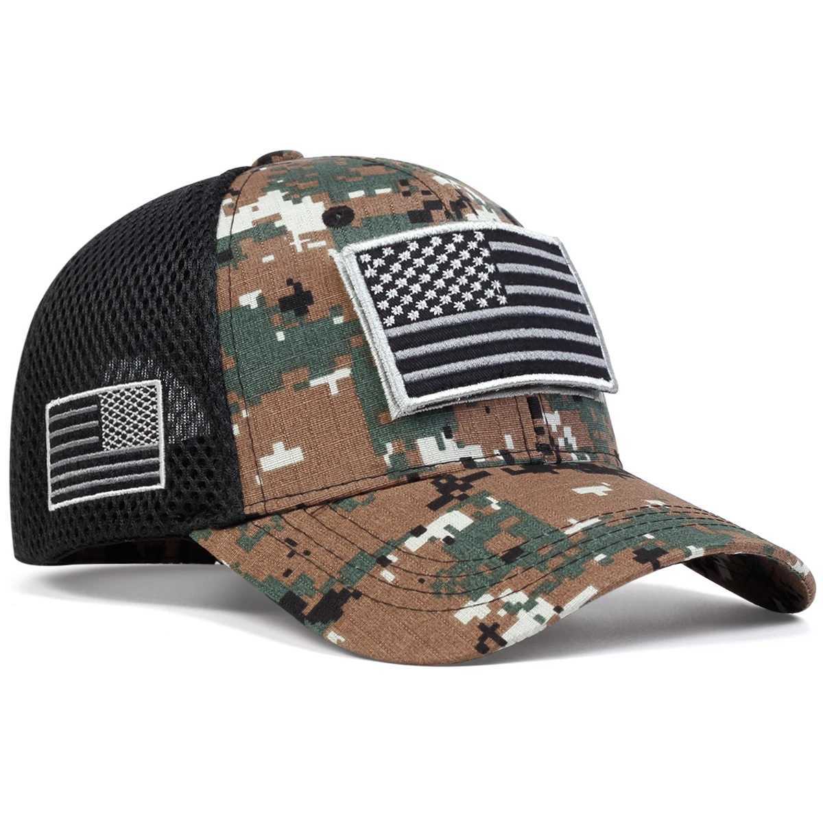 Unisex Flag Sticker Baseball Net Caps Spring and Summer Outdoor Adjustable Casual Hats Sunscreen Hat X250704