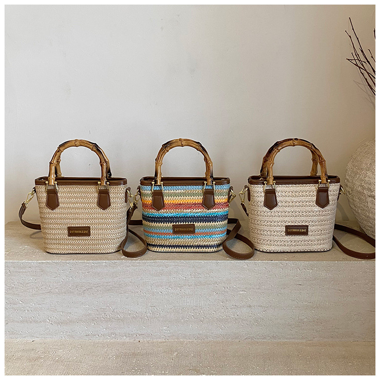 Designer Bag Luxury Bag Boho Handwoven Straw Female Summer New Crossbody Shoulder Bag Seaside Holiday Beach