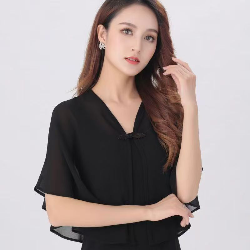 K1227 New Korean style shawl sweater small waistcoat women's versatile cross cloak small shawl summer outerwear decoration fake