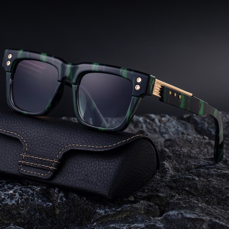 CB Oversized Classic Square Sunglasses Men Luxury Brand Design Vintage Trendy Rero Sun Glasses For Male Driving Eyewear UV400