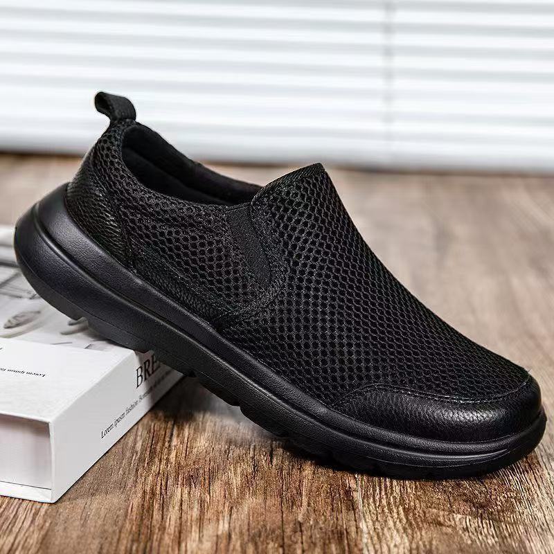 Foreign trade mesh shoes, breathable and simple casual shoes for spring and summer, designer shoes for outdoor walking, lightweight men's sports 
