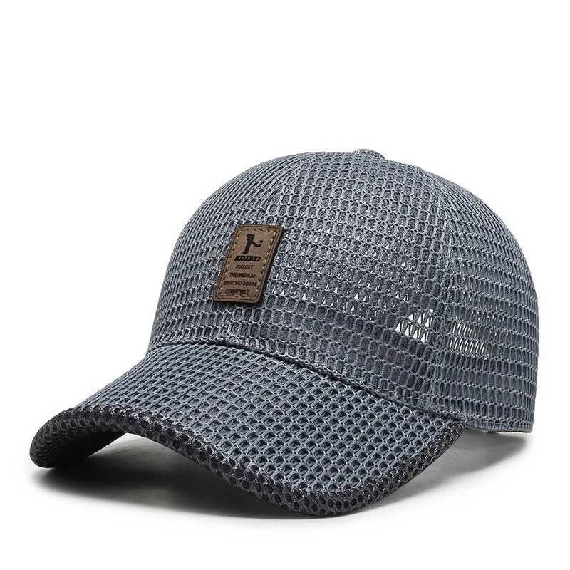 Summer Unisex Men fishing Baseball Caps Wen Breathable Mesh Snapback Hats Black Casual sport Hats Cap X250704
