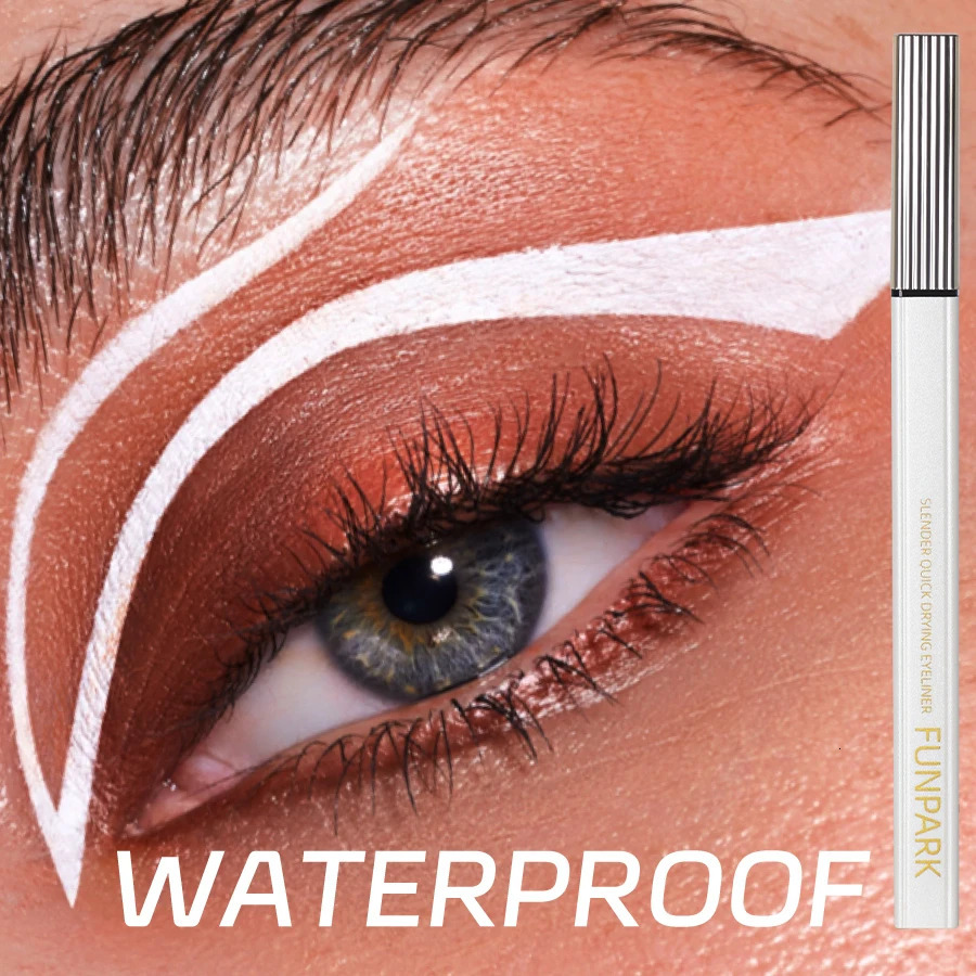 1PC Matte Liquid Eyeliner Waterproof Long Lasting Eye Pencil White Eye Liner Lying Silkworm Pen Makeup For Eyes Wonmen Cosmetic 250704