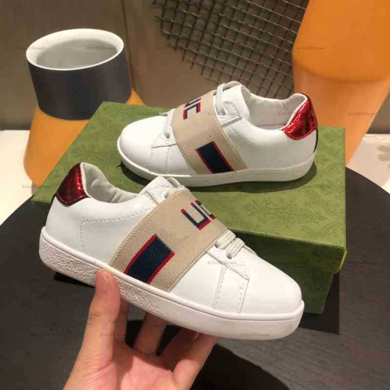 Classics Child Sneakers Jacquard webbing kids shoes Size 26-35 designer shoes Box protection baby casual shoes A431X12N113-a
