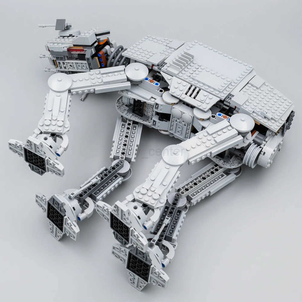 DISNEY MOC Space Movie AT-AT Building Blocks Bricks DIY Model Modfied from 75288 With Figures Toys for Children Christmas Gifts W20250704
